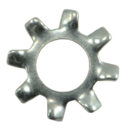 Midwest Fastener External Tooth Lock Washer, For Screw Size #6 Steel, Zinc Plated Finish, 100 PK 03962